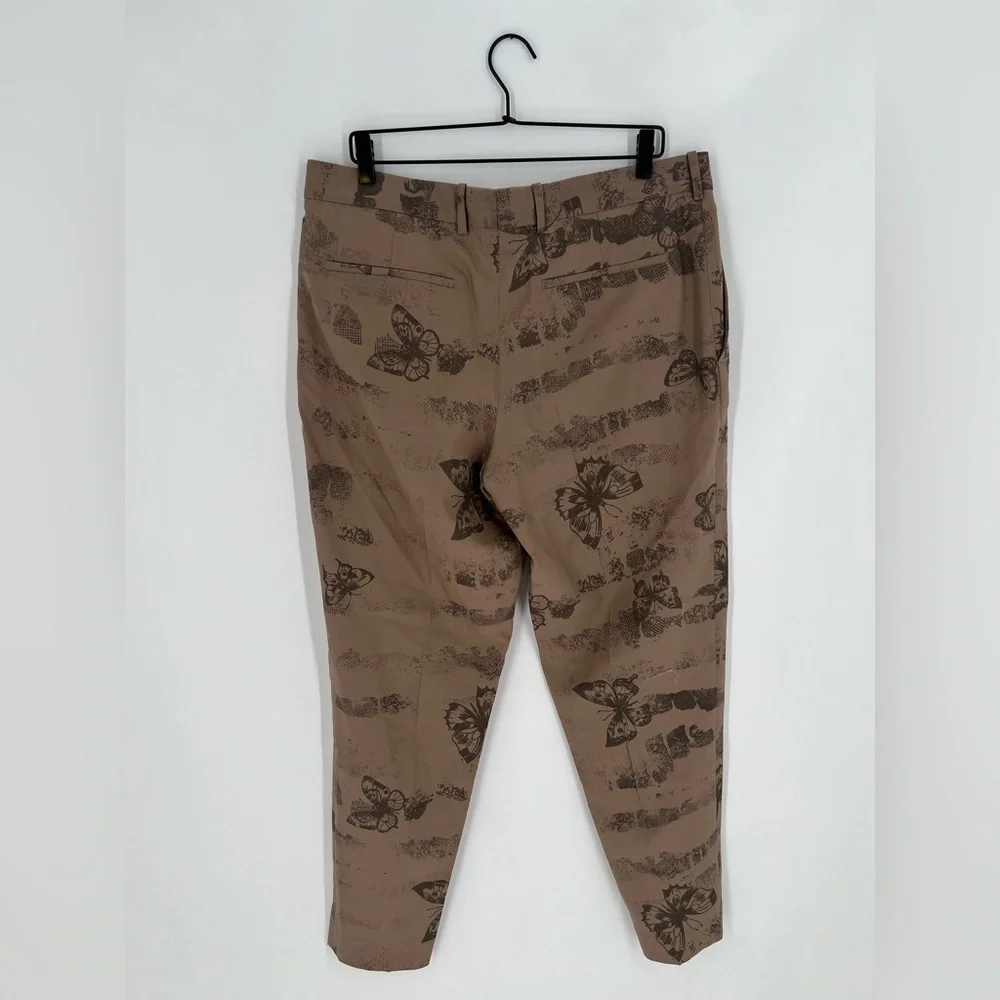 Cos x Yeboah Tailored Wool Blend Butterfly Printed Men Trousers - Picture 6 of 7